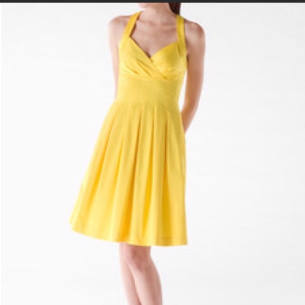 Yellow Calvin Klein dress 90% cotton